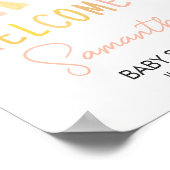 Ein wenig Sonnenschein-Baby-Dusche Willkommen Poster (Ecke)