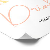 Ein wenig Sonnenschein-Baby-Duschgetränke Poster (Ecke)