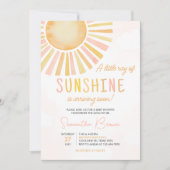 Ein wenig Sonnenschein-Babydusche Einladung (Vorderseite)