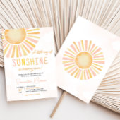 Ein wenig Sonnenschein-Babydusche Einladung
