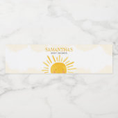 Ein wenig Sonnenschein-Babydusche Wasserflaschenetikett (Einzelnes Label)