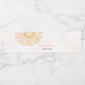 Ein wenig Sonnenschein-Babydusche Wasserflaschenetikett (Einzelnes Label)