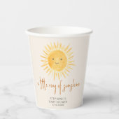 Ein wenig Sonnenschein Boho Babydusche Pappbecher (Vorderseite)