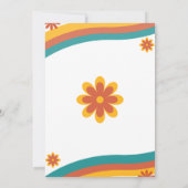 Ein wenig Sonnenschein Boho Retro Babydusche Einladung (Rückseite)