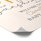 Ein wenig Sonnenschein Boho Sun Babydusche Poster (Ecke)