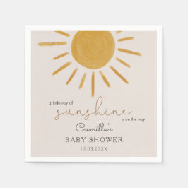 Ein wenig Sonnenschein Boho Sun Babydusche Serviette