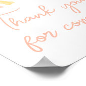 Ein wenig Sonnenschein Danke, dass du gekommen bis Poster (Ecke)