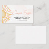 Ein wenig Sonnenschein-Duschkabine-Windeln-Windeln Begleitkarte (Vorne/Hinten)