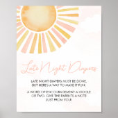 Ein wenig Sonnenschein für späte Nachttaucher Poster (Vorne)