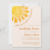 Ein wenig Sonnenschein, Grandma Baby Dusche Einladung (Vorderseite)