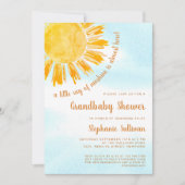 Ein wenig Sonnenschein-Großbaby-Dusche Einladung (Vorderseite)