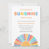 Ein wenig Sonnenschein-Kinderdusche Einladung (Vorderseite)