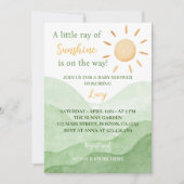 Ein wenig Sonnenschein-Kinderdusche Einladung (Vorderseite)