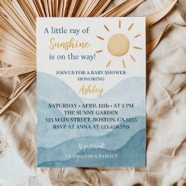 Ein wenig Sonnenschein-Kinderdusche Einladung