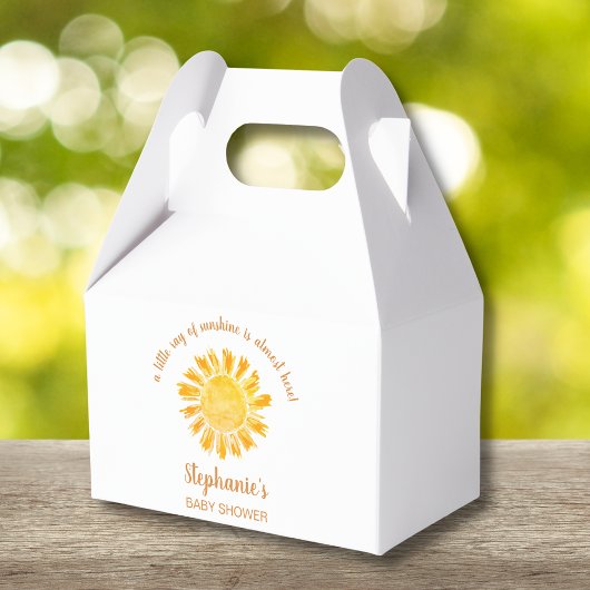 Ein wenig Sonnenschein-Kinderdusche Geschenkschachtel