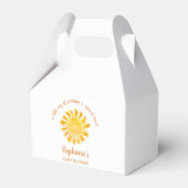 Ein wenig Sonnenschein-Kinderdusche Geschenkschachtel (Rückseite)