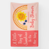 Ein wenig Sonnenschein-Mädchen-Dusche Banner (Vertikal)