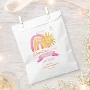 Ein wenig Sonnenschein-Mädchen-Dusche Geschenktütchen