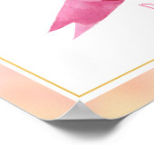 Ein wenig Sonnenschein-Mädchen-Dusche Poster (Ecke)