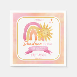 Ein wenig Sonnenschein-Mädchen-Dusche Serviette