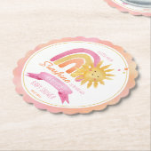 Ein wenig Sonnenschein-Mädchen-Dusche Untersetzer (angewinkelt)