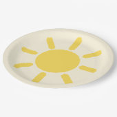 Ein wenig Sonnenschein-Party-Teller Pappteller (Schrägansicht)