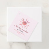 Ein wenig Sonnenschein, Pink-Sonnendusche Geschenkanhänger (Beispiel)