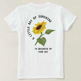 Ein wenig Sonnenschein, weißes Sonnenblumen T-Shirt