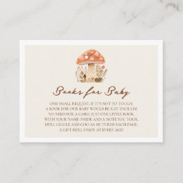 Ein wenig Spaß Typ Mushroom Fall Baby Dusche Begleitkarte