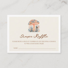 Ein wenig Spaß Typ Mushroom Fall Baby Dusche Begleitkarte