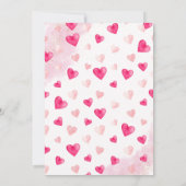 Ein wenig Sweetheart Valentine's Baby Dusche Einladung (Rückseite)