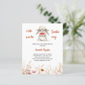 Ein wenig Sweetis Bunny Baby Dusche Einladung (Stehend Vorderseite)