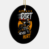 Ein wenig trostlos schadet dem Dirt-Bike-Motorrad  Keramik Ornament (Rechts)