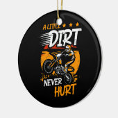 Ein wenig trostlos schadet dem Dirt-Bike-Motorrad  Keramik Ornament (Links)