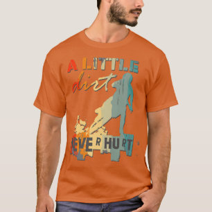 Ein wenig trotzig verletzen Motocross Biker Motorr T-Shirt