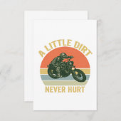 Ein wenig trotzig verletzte nie das lustige Motocr Dankeskarte (Vorne/Hinten)