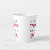 Ein wenig unangenehme, meist schöne Weihnachtsfeie Milchtasse (Vorderseite)