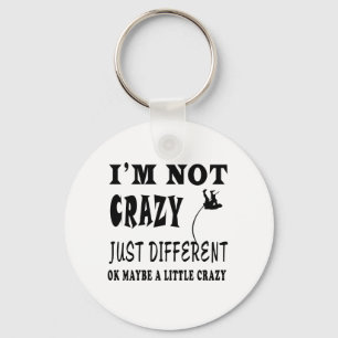 Ein wenig verrückt für Pole Vault Schlüsselanhänger