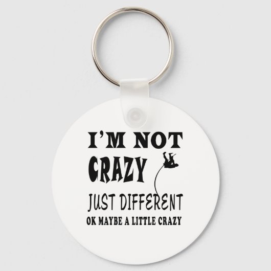 Ein wenig verrückt für Pole Vault Schlüsselanhänger (Vorderseite)