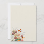 ein wenig Wildblume boho Einladungen (Rückseite)