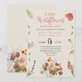 ein wenig Wildblume boho Einladungen