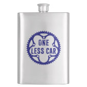 Ein weniger Auto Flachmann (Vorderseite)