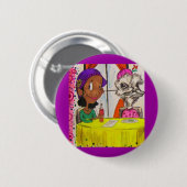 Ein weniges Brunch-Button Button (Vorne & Hinten)