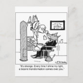 Ein Werwolf am Zahnarzt Postkarte (Vorderseite)