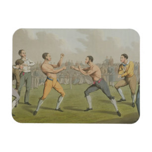 Ein Wettkampf, aquatinted von I. Clark, Kneipe. Magnet