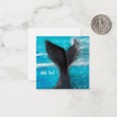 Ein Whale-Schwanz Personalisiert Mitteilungskarte (Vorderseite/Rückseite Beispiel)