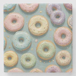 Ein Whimsikant Pastel Donut Dream Steinuntersetzer