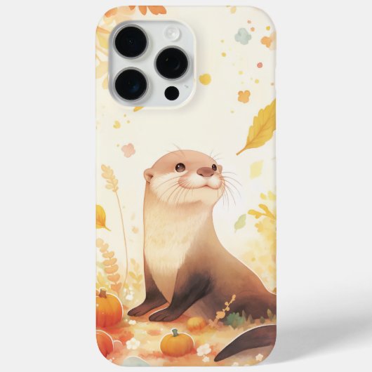 Ein Whimsischer Fall mit Otter und Pumpkins Case-Mate iPhone Hülle (Rückseite)