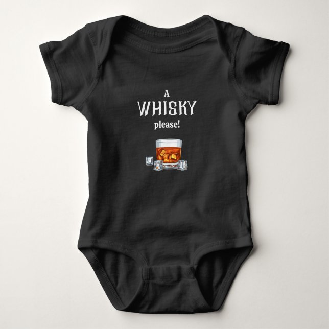 Ein Whisky| Whiskey Baby Strampler (Vorderseite)