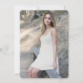 Ein wichtiger Meilenstein: Einladung von Foto (Rückseite)